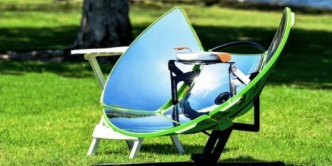 Mobilní solární gril, nebo jak vařit potraviny bez plynu, uhlí a palivového dříví